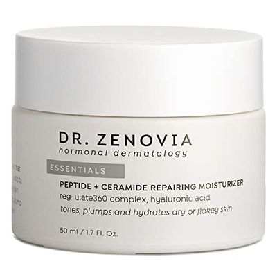 Dr. Zenovia Hormonal Dermatology Peptide + Ceramide Repairing Moisturizer - Moisturizing Face Cream With Hyaluronic Acid - Face Moisturizer for Women
