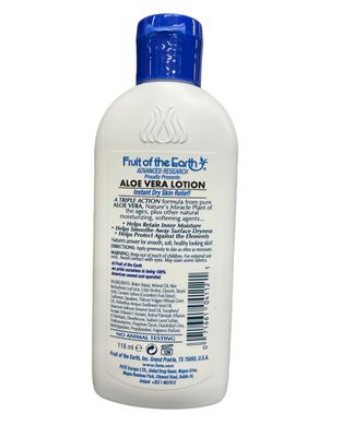 Fruit of The Earth Aloe Vera Lotion, 4 oz. Travel Size (Pack of 9)