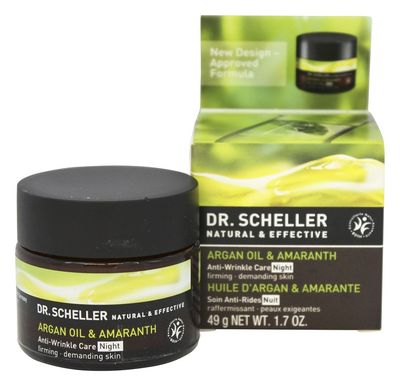 Dr. Scheller Argan Oil and Amaranth Anti-Wrinkle Night Care, 1.7 Ounce