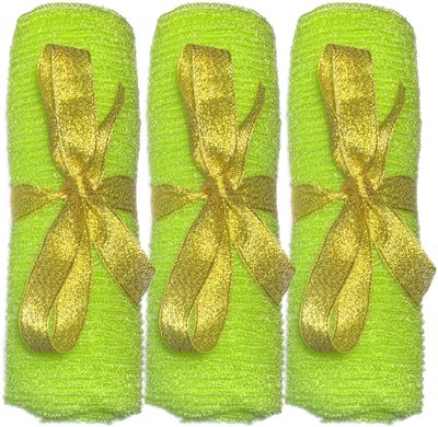 3 pcs/Set Long Home Sauna Spa Exfoliating Nylon Bath Cloth/Towel - Body Back Scrubber - Magic Shower Washcloth for Body - Shower Scrubber - Remove Dead Skin - Great for Skin Care in The Bath