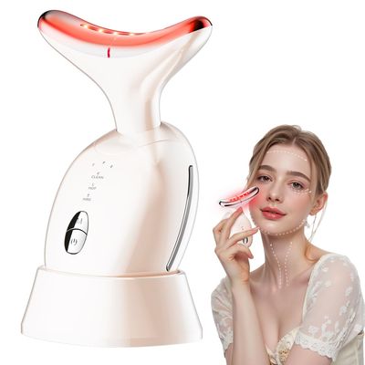 Face Massager Tool, Face Sculpting Tool, Facial Massager with 3 Strengths for Skin Care and Double Chin, Neck Face Device at Home-use (Pink)