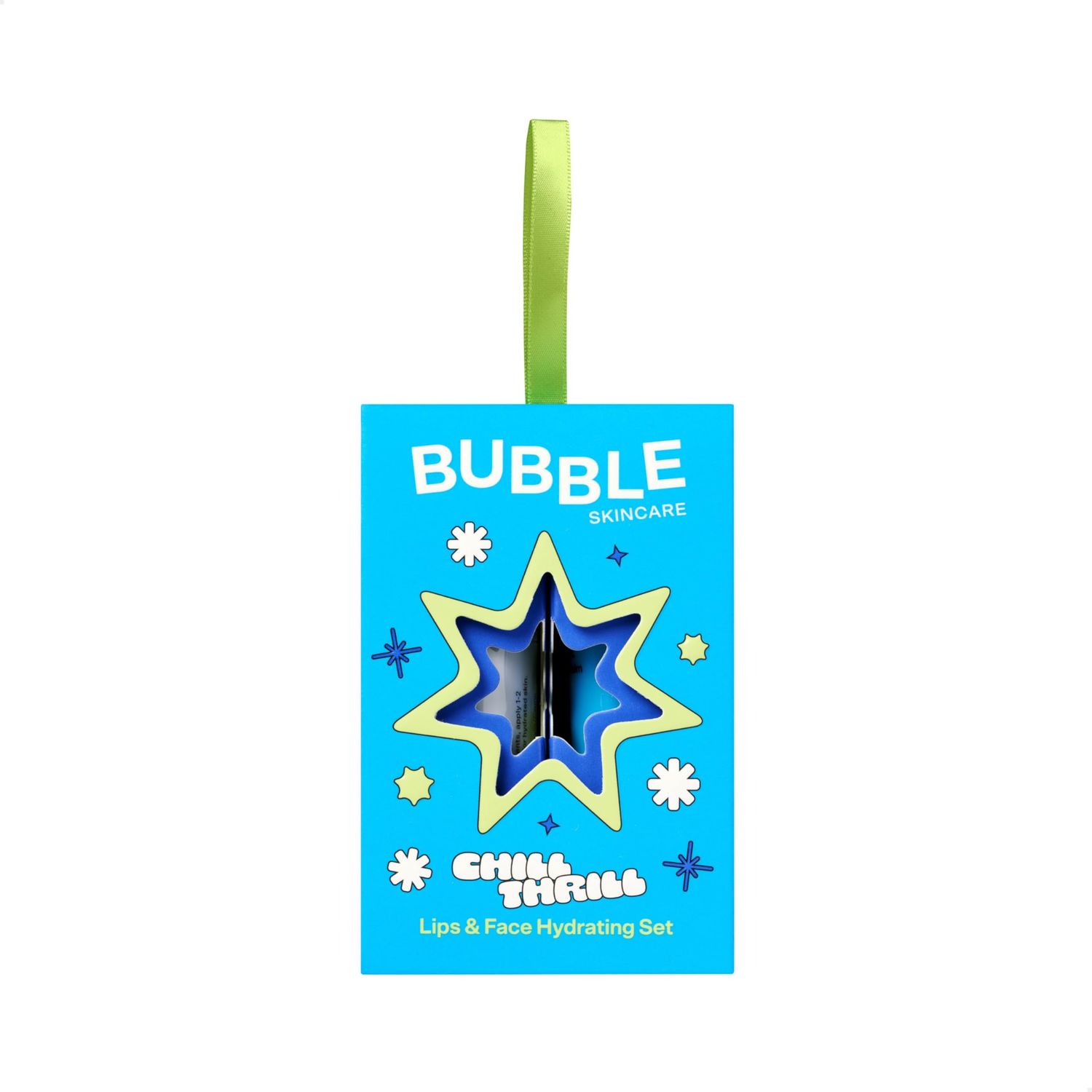 Bubble Skincare Chill Thrill Gift Set - Cloud Surf Face Moisturizer &amp; Tell All Lip Balm - Hydrating Lip Care and Face Cream - Preppy Skincare Suitable for Sensitive Skin (2 Count)