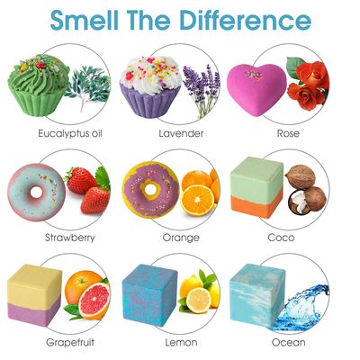 10 Bath Bombs for Kids, Bath Bomb Gift Set, Girls Bubble Bath Natural Bathbombs, Shea Butter Dry Skin Moisturize, Fizzy Spa for Her Mom Women Kid, Birthday Christmas Gifts