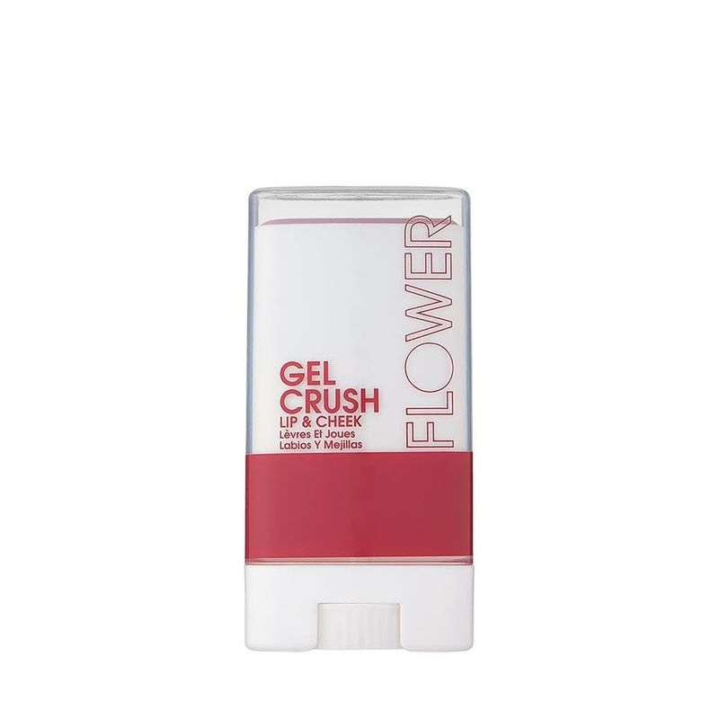 FLOWER Beauty Lip &amp; Cheek Gel Crush | Cream Blush and Lips Tint in One Portable Multistick | Hydrating Burst of Color | (Blackberry)