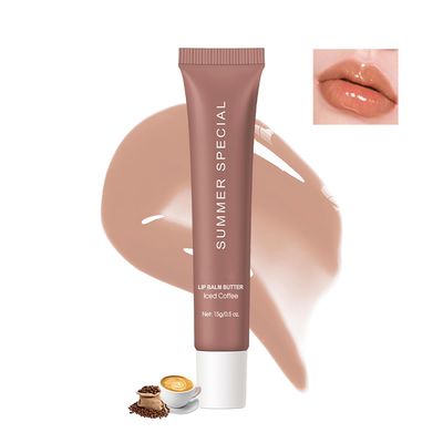 Easilydays Lip Butter Balm, Hydrating Lip Balm with Sheer Tint, Plumps Moisturizing Hydrating Lip Mask, Vegan Non-Sticky Lip Glowy Balm for Instant Moisture, Shine, &amp; Soothing Lip Care, #3 Ices Coffee