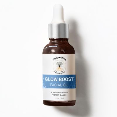 Doppeltree Face Oil for Glowing Skin and Gua Sha Facial Massage, Dermaplaning Facial Oil Anti Aging with Cold-pressed Rosehip Oil, Jojoba Oil, Almond Oil and Vitamin C &amp; E