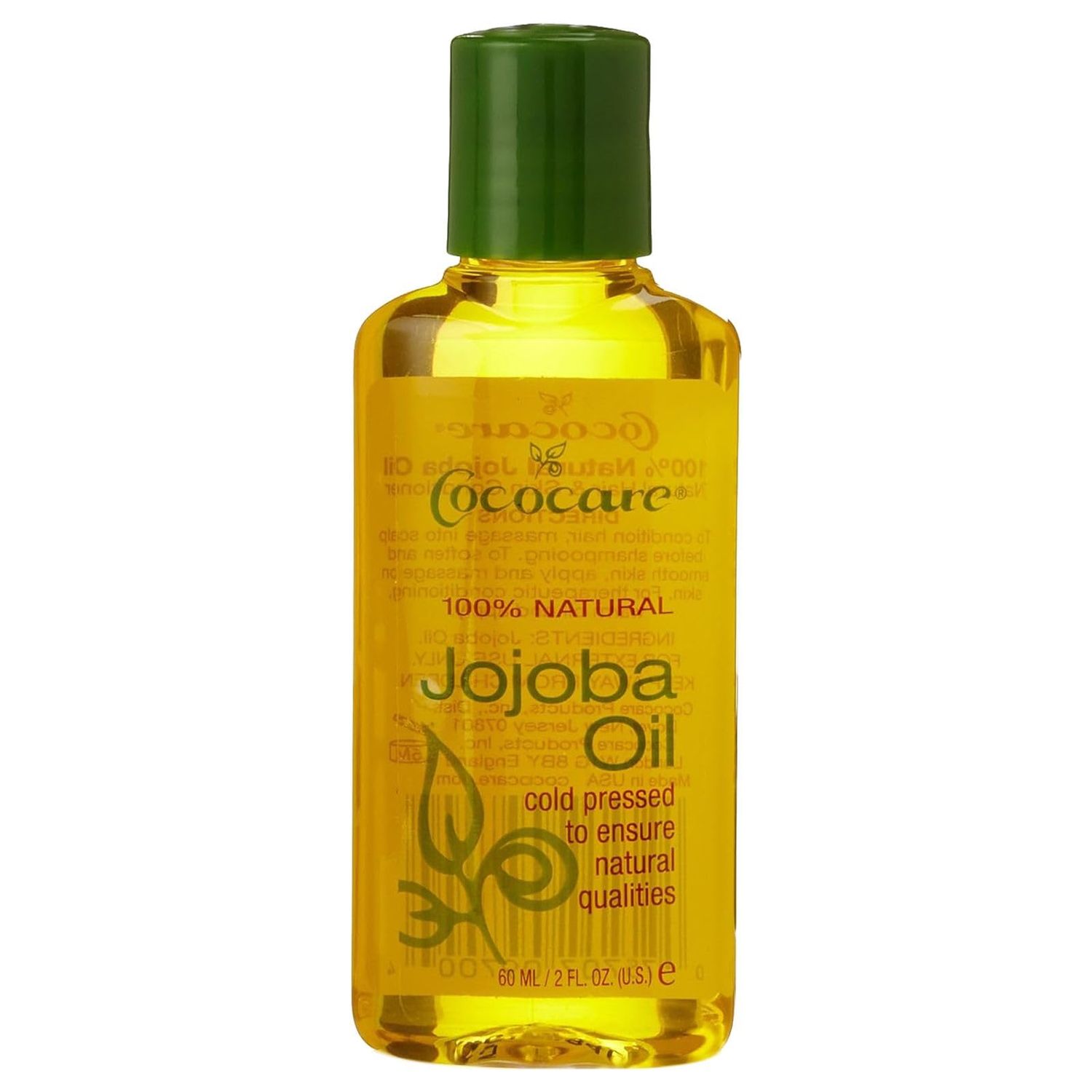 Cococare 100% Jojoba Oil - Deep Moisturizing &amp; Nourishing Jojoba Oil for Skin - Perfect for Hair Care - 2 oz