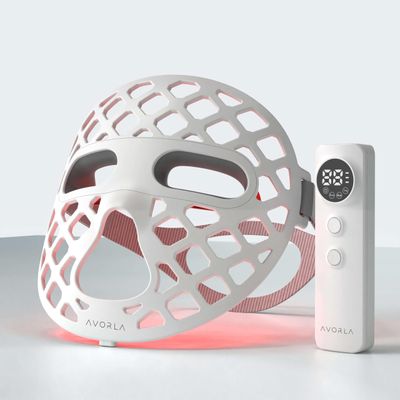 Avorla Beauty LED mask - Red Light &amp; Infrared Light Therapy Face Mask for Wrinkles - Blue Light for Acne - Multi-wavelength for Skincare - Rechargeable for Home Use and Travel Model: KFB265