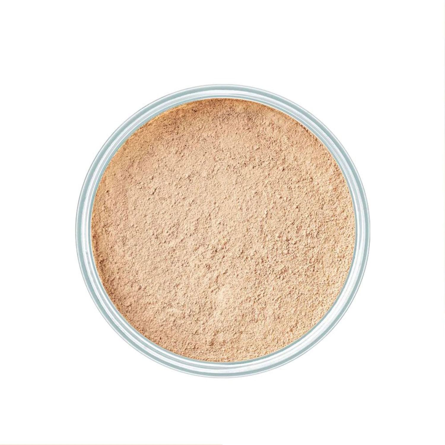 ARTDECO Mineral Powder Foundation - light beige - loose setting powder for a smooth &amp; matte finish - medium coverage - perfect for sensitive &amp; oily skin - makeup with zinc &amp; magnesium - vegan-0.53 Oz