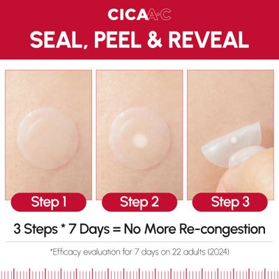 DERMAFIRM CICA A.C Spot Patch - Korean Skin Care Pimple Patches for Face w/ Centella Asiatica - Invisible Vegan Hydrocolloid Pimple Patches - Water Resistant Hydrocolloid 10mm &amp; 12mm (99EA)