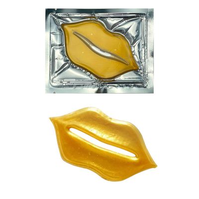 Adofect 30 Pieces Collagen Crystal Gold Lip Care Gel Masks, Collagen Crystal Lip Pads, Greate For Moisturizing Lips, Remove Dead Skin, Anti Chapped, Anti-Aging &amp; Plump Your Lips