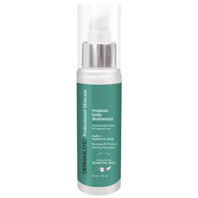 Dermablend Prebiotic Daily Moisturizer 3 fl oz, Lightweight Moisturizer with All-Day Hydration, Prebiotic Inulin, Probiotics &amp; Hyaluronic Acid, Ideal for Sensitive Skin, Fragrance-Free Non-Comedogenic