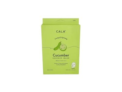 CALA Cucumber Essence Full Face Facial Mask Sheets - 5 Pieces, Made in Korea