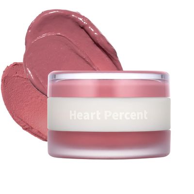 Heart Percent Dote On Mood Custom Lip &amp; Cheek, Matte (Fog Pot) + Glow (Shine Balm) Dual Type Multi-use Blush &amp; Lip Tint [#04. Soft Pink]