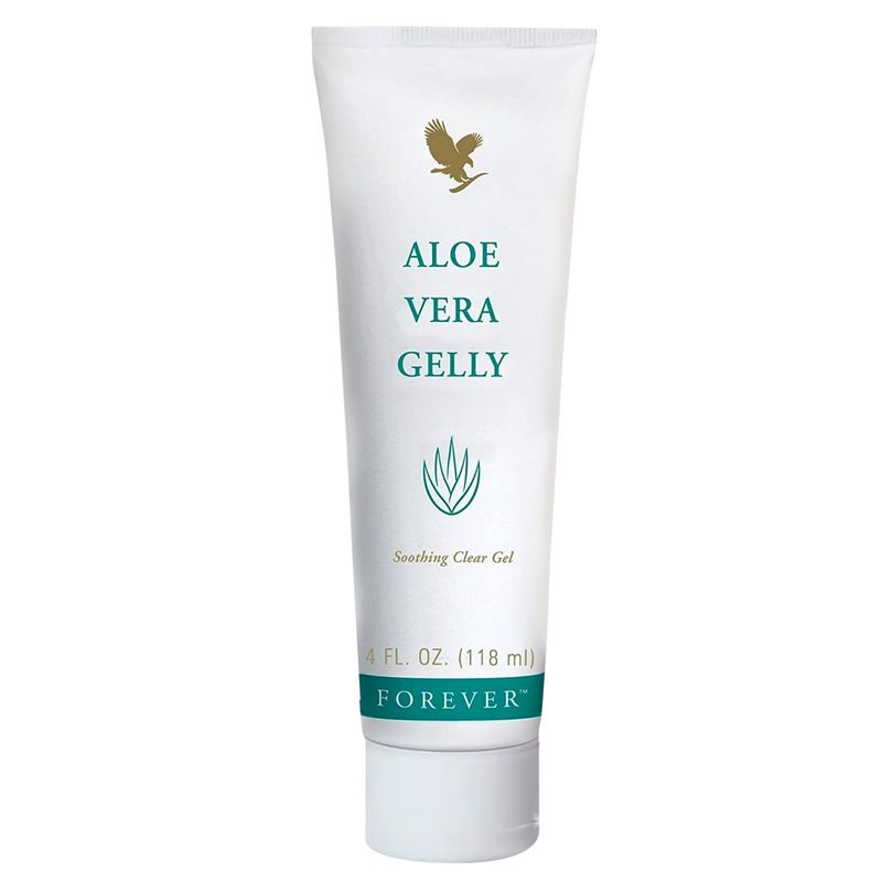 Forever Living Aloe Vera Gelly - Pure Aloe Gel - Soothing and Moisturizing Skin - Non-Staining &amp; Fast-Absorbing - Vegan &amp; Gluten-Free - 4 fl oz