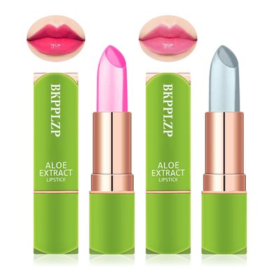 2 Pack Crystal Flower Jelly Lipstick,Magic Color Changing Lipstick,PH Clear Temperature Color Changing Lip Gloss,Lip Balm,Long Lasting Nourishing Moisturizing Lip Stick Set F