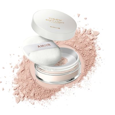 AMIIR Loose Setting Powder Makeup for Face - Talc-Free, Mattifying, Translucent Finish, Oil Control, Crease-Resistant, Perfect for Makeup Setting &amp; Smoothing Pores on Oily Skin (#01 Fair Ivory)