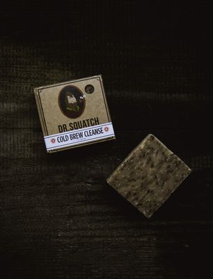 Dr. Squatch Cold Brew Cleanse Coffee Soap Bar - Blend of Shea Butter, Salt, Kaoilin Clay, and Some Top Notch Coffee Beans - Organic Handmade in USA