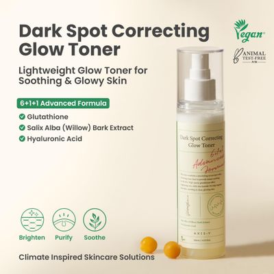 AXIS-Y Dark Spot Correcting Glow Toner with 98% Glutathione & 5% Niacinamide | Brightening & Soothing Toner with Hyaluronic Acid | Vegan & Cruelty-Free Korean Skin Care | 125ml / 4.22 fl. oz.