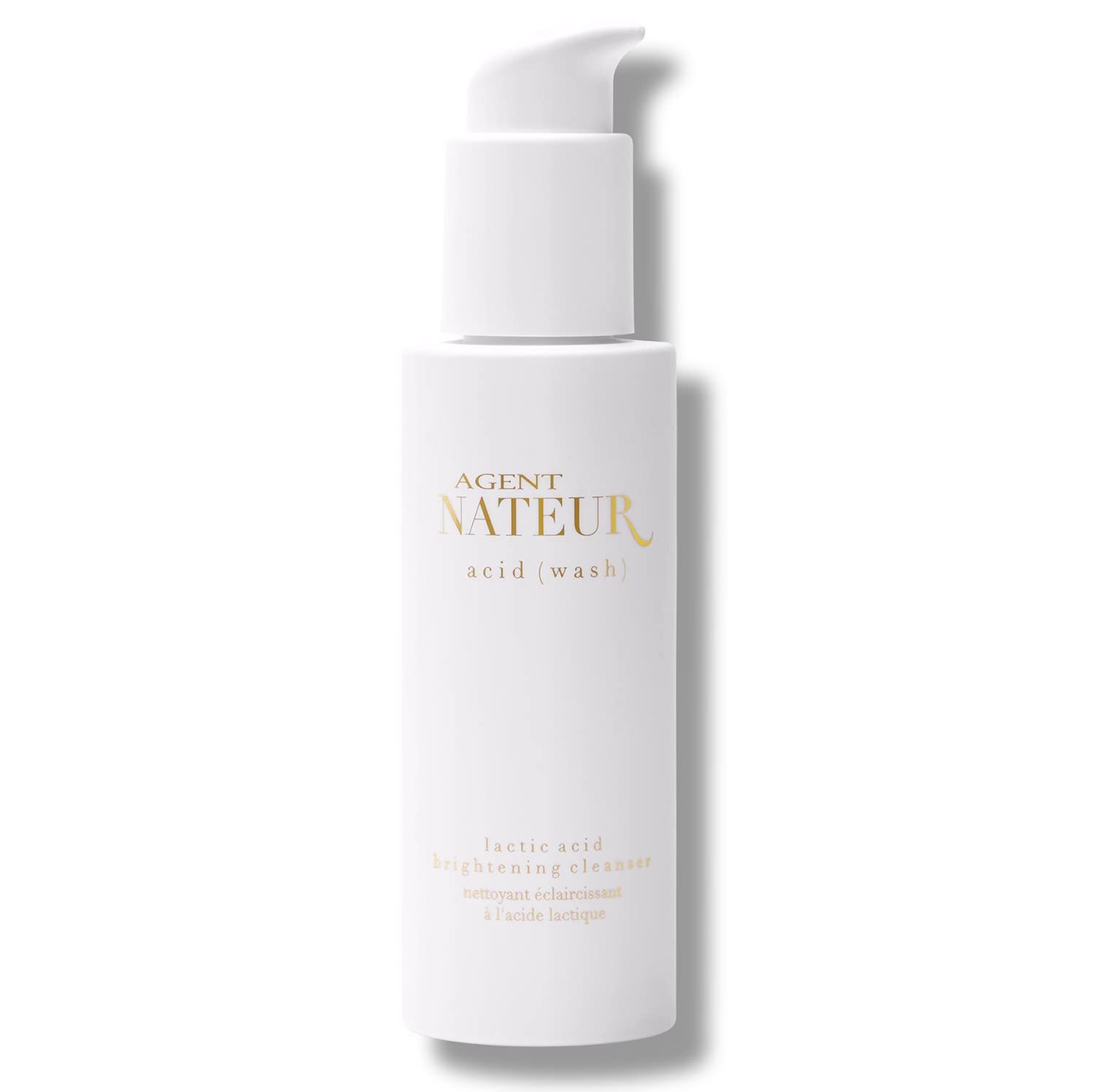 Agent Nateur - acid (wash) Natural Lactic Acid Skin Illuminating Cleanser | Vegan, Non-Toxic, Clean Skincare (4.05 fl oz | 120 mL)