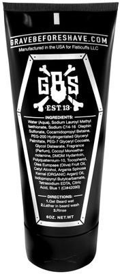 GRAVE BEFORE SHAVE BEARD WASH SHAMPOO 6oz. Tube