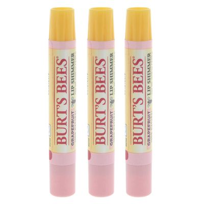 Burt&#39;s Bees Lip Shimmer, Grapefruit 0.09 oz (Pack of 3)