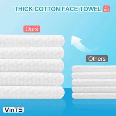 Cotton Facial Towel Disposable, VinTS 300 Counts Oversized Pack for Makeup Wipes Double-sided Design, Ultra Soft Cotton Facial Wipes for Skincare, Facial Cleansing and Makeup,1 Pack