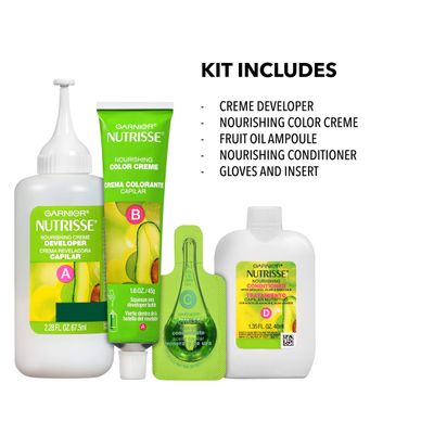 Garnier Nutrisse Nourishing Color Creme Light Natural Brown [60] 1 ea (Packaging May Vary)
