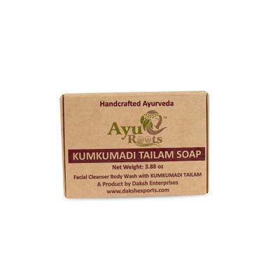 AyuRoots Kumkumadi Tailam Ayurvedic Handmade Saffron Oil, Soap Bar, Dry Skin, Oily Skin, Face, Body, Skin | 3.88 Oz (1)