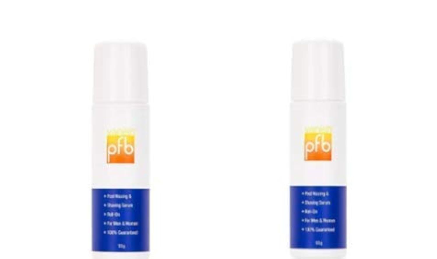 Bundle Of 2 PFB Vanish Roll on Shaving Gel for Ingrown Hair, 93 grams