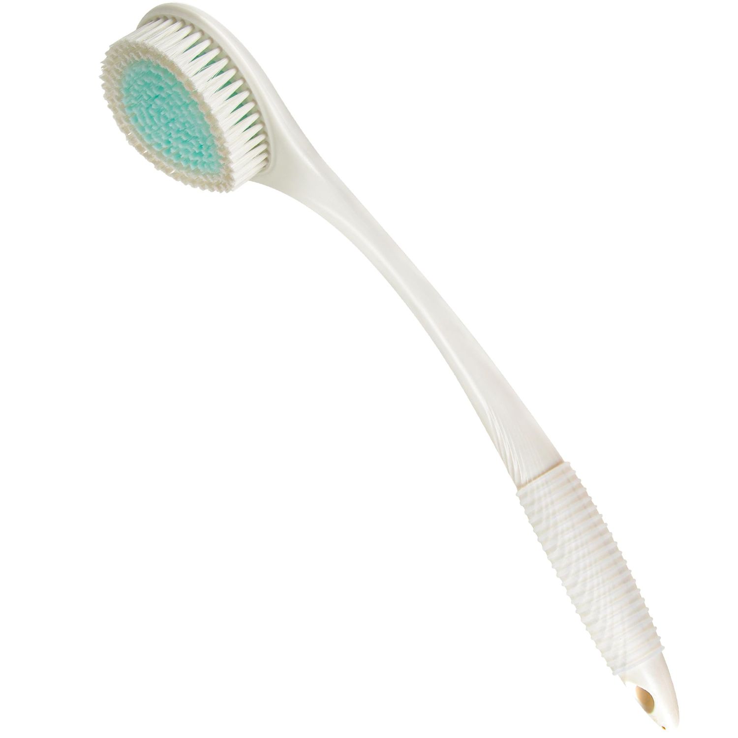 BEDELITE Back Bath Brush Long Handle for Shower - Soft Shower Brush for Men &amp; Women,Back Brush Scrubber(16.4&quot; Long), Skin Exfoliator for Bath Scrubber Body Brush(Ivory)