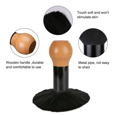 BARBER PRO Barber Neck Duster Brush for Face Neck Cleaning Brush Black