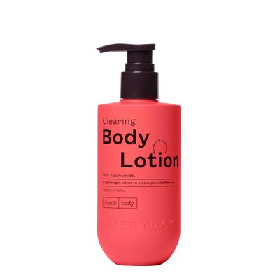 frank body Clearing Body Lotion | Vegan &amp; Cruelty Free |Lightweight, Fast-Absorbing Gel-Lotion| With Niacinamide for a Healthy Skin Barrier | Mandarin &amp; Cedarwood Scented (250ml / 8.45 fl oz)