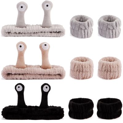 Chanaco Headband Set: Makeup and Skincare Headband with Wrist Bands - Trendy, Cute Spa Gifts for Women