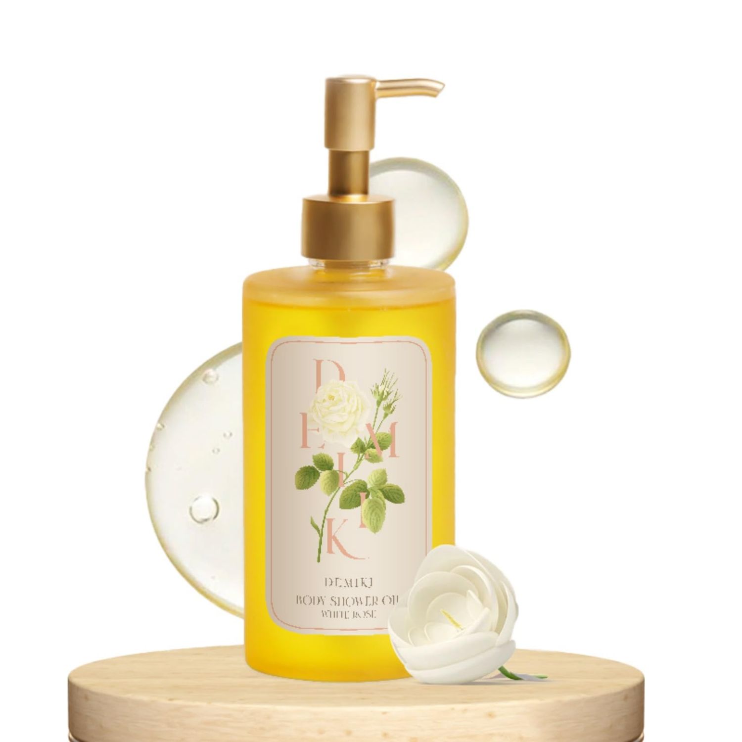 DEMIKI Shower Oil Body Wash for Sensitive Skin. Nourishing &amp; Hydrating Body Oil for Dry Skin.Winter Care,Soothes, Softens and Locks in Moisture,10 Fl.oz (300ml)