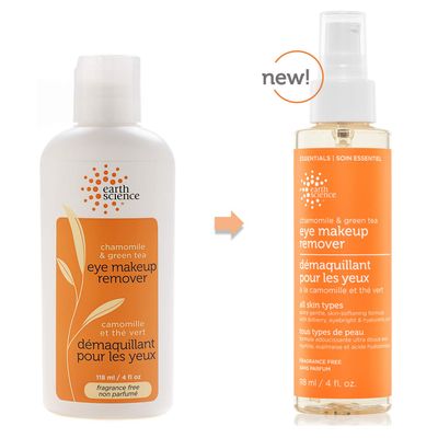 EARTH SCIENCE - Chamomile &amp; Green Tea Natural Eye Makeup Remover(3pk, 4 fl. oz.)