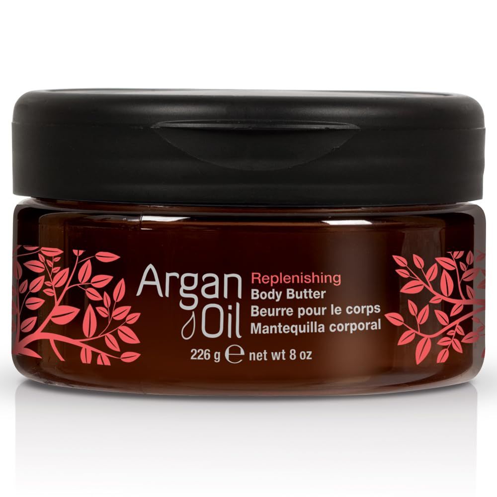 Body Drench Argan Oil Body Butter, Deeply Hydrating Body Cream for Dry Skin, Nourishing Moisturizer with Argan Oil for Soft, Smooth Skin, Luxurious Skincare, 8 oz, 1-Pack