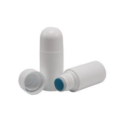 GSHLLO 4 Pcs 50 ml Plastic Liquid Bottles Empty Sponge Head Applicator Bottle Refillable Deodorant Liniment Bottles Travel Cosmetic Lotion Storage Container