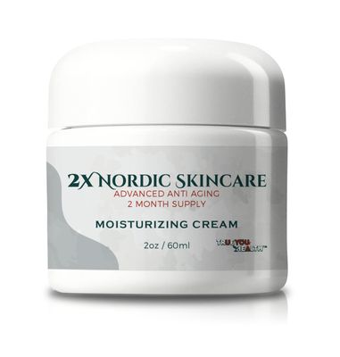 2x Nordic Skincare Cream - 2 Month Supply - Anti Aging Face Cream - Firm &amp; Hydrate - Vitamin A, Collagen, &amp; Ceramide Infused Anti-Aging Moisturizing Cream - Anti-Wrinkle - Vitamin C for Dark Spots