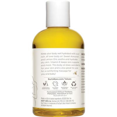 Burt's Bees Mama Body Oil with Vitamin E, 100% Natural Origin, 5 Fluid Ounces