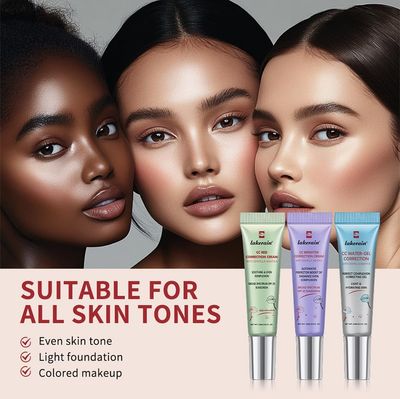 Corlo CC Cream, Color Correcting Cream with SPF 25, Even Skin Tone Makeup and Skin Care, Hydrating Serum Coverage Lightweight Foundation, Invisible Pores Concealer (Purple, 0)