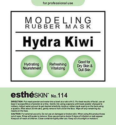 estheSKIN No.114 Hydra Kiwi Modeling Mask Powder for Professional Facial Treatment, 35 Oz. (1 pack)