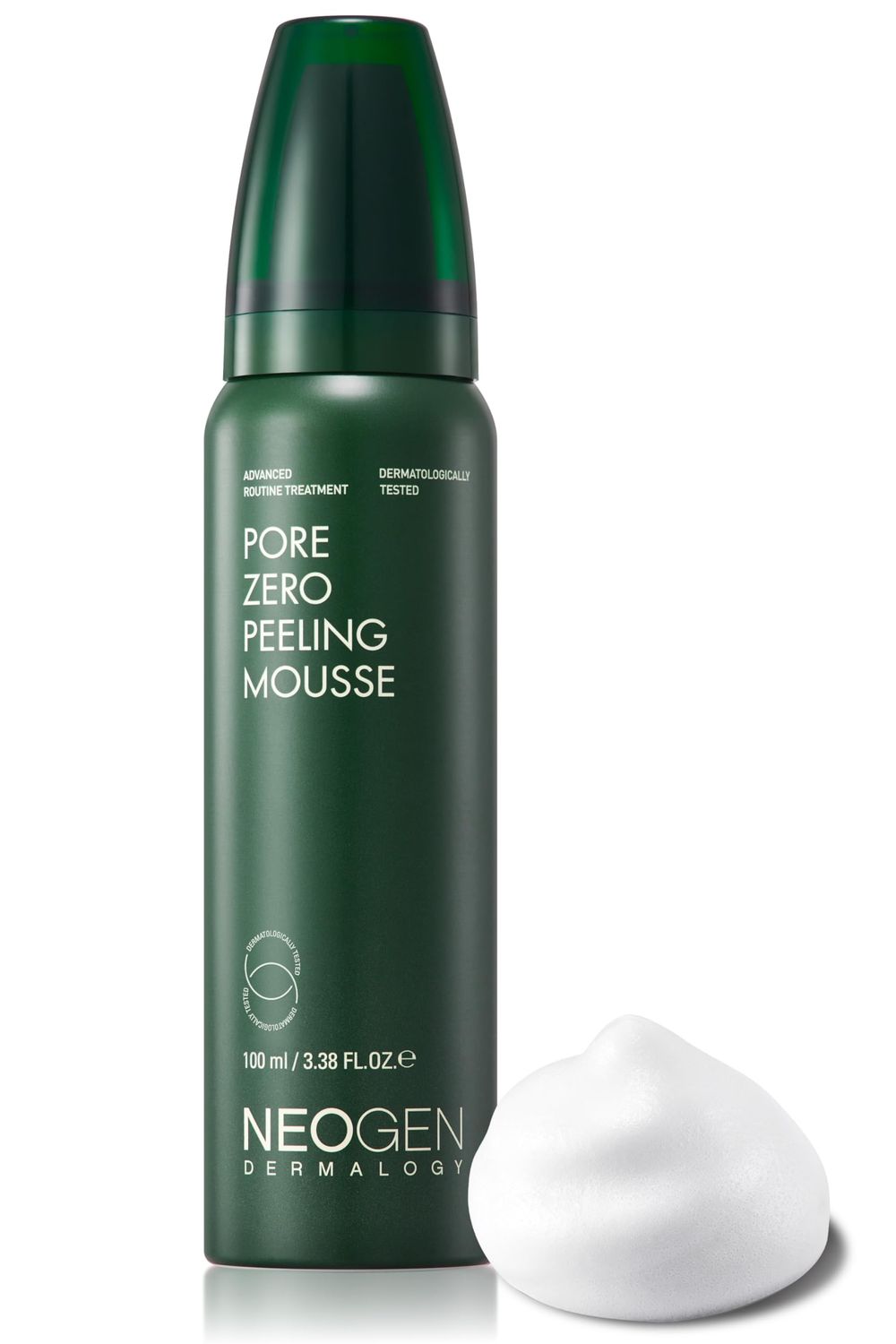[K-Beauty] Neogen Dermalogy Pore Zero Peeling Mousse | All-in-One Foaming Exfoliating Face Wash Visibly Firming, Tightening &amp; Lifting Skin 3.38 fl oz