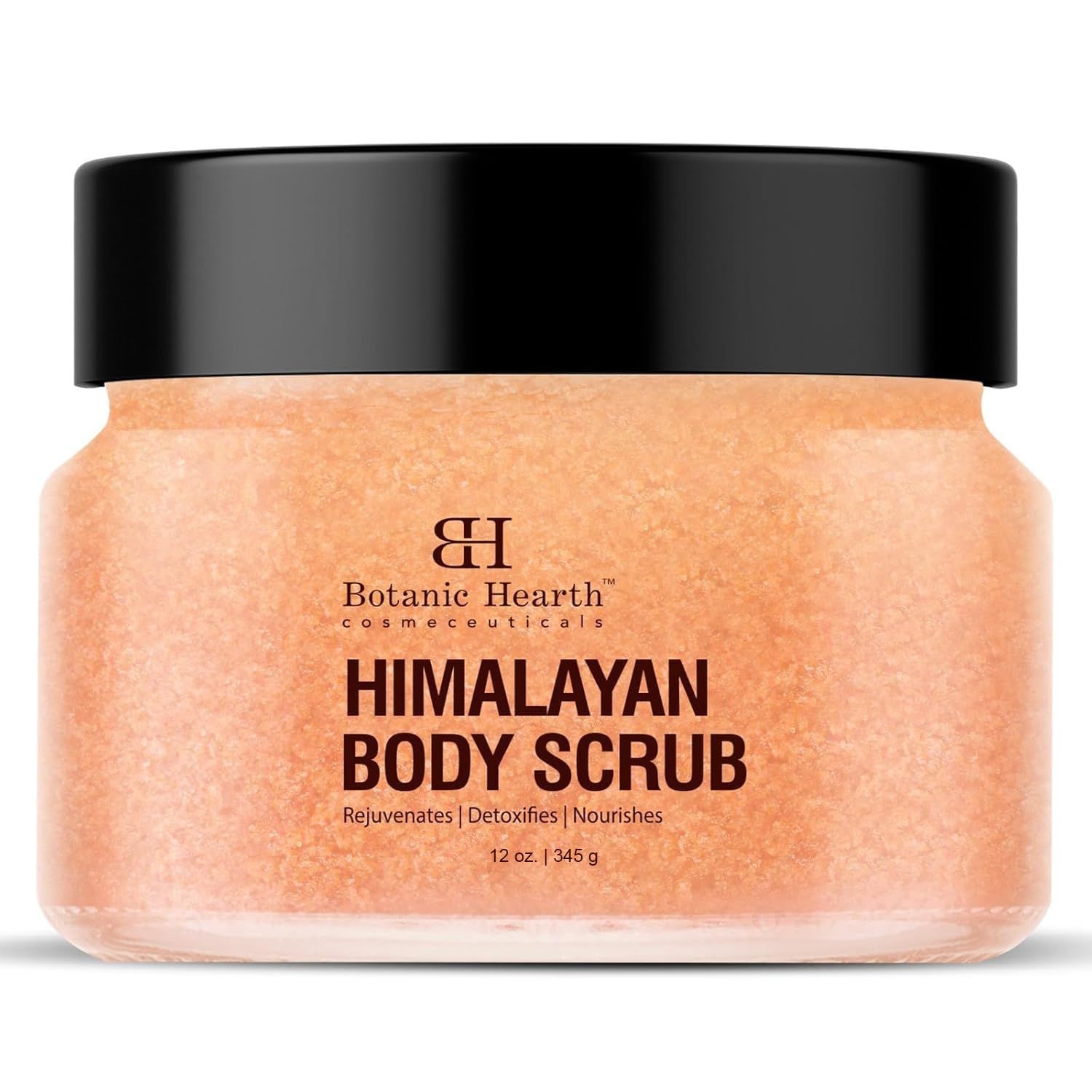 Botanic Hearth Himalayan Salt Body Scrub with Lychee Oil, Exfoliating Body Scrub act as Body Exfoliator &amp; helps with Moisturizing Skin, Acne, Cellulite, Dead Skin Scars, Wrinkles 12 oz