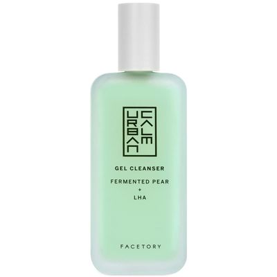 FACETORY Urban Calm Purifying Gel Facial Cleanser - Hydrating Face Wash with Fermented Pear &amp; Capryloyl Salicylic Acid LHA - Gentle Exfoliating Foam Cleansing Gel for All Skin Types