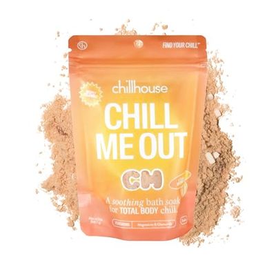 Chillhouse Salt Bath Soak, Chill Me Out - Gentle Cleansing Bath Salt for Exfoliating, Softening &amp; Skin Moisturizing - Soaking &amp; Bathing Skin Care for Radiant Sparkly Glow