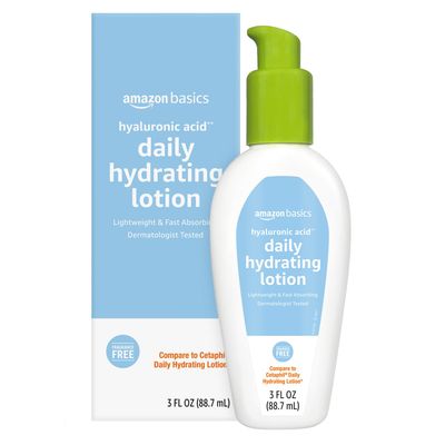 Amazon Basics Hyaluronic Acid Daily Hydrating Lotion, 3 Fluid Ounces, 1-Pack