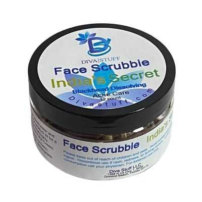Diva Stuff Face Scrubbie - Exfoliating Face Scrub Pads With Turmeric - Blackhead/Whitehead Acne Reducing Skincare Tool - Promotes New Skin Cell Turn Over - 12 Pads (Indias Secret)
