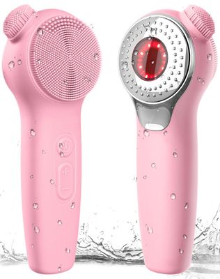 Facial Cleansing Brush Face Scrubber, Alyfini Silicone Electric Deep Cleaning Exfoliating Brush with Nose Scrub Blackhead Remover, Waterproof Rechargeable Thermal Massager Skin Care Routine Men Women