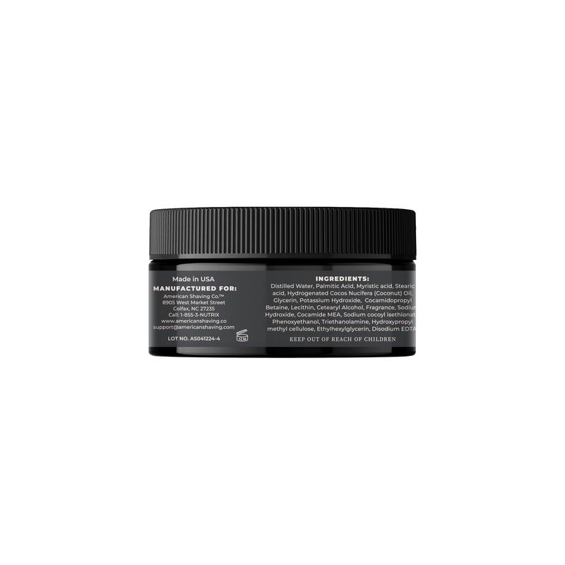American Shaving Co. Citrowood Shaving Cream For Men 8 oz, Made in USA, Easy Application, Quality Potent Ingredients, Non-GMO, GMP Certified, Cruelty-Free Products